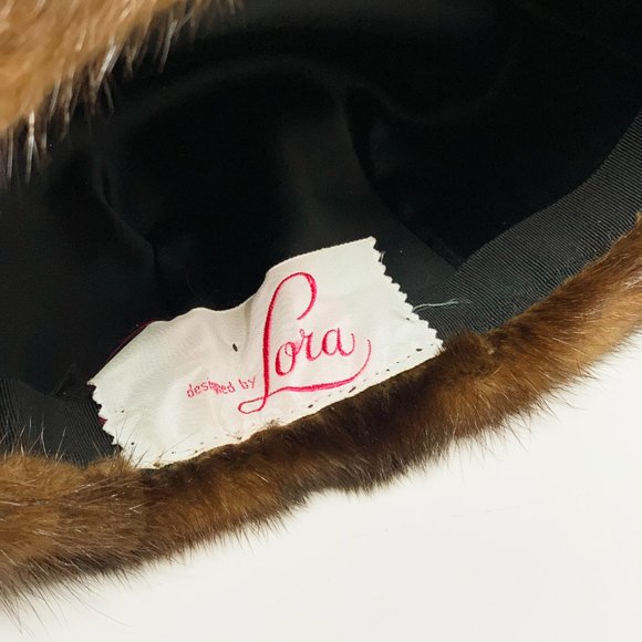 VINTAGE Designed by Lora | Mink Fur Hat + Stole (c. 1950) | EXCELLENT!!! - Picture 9 of 9